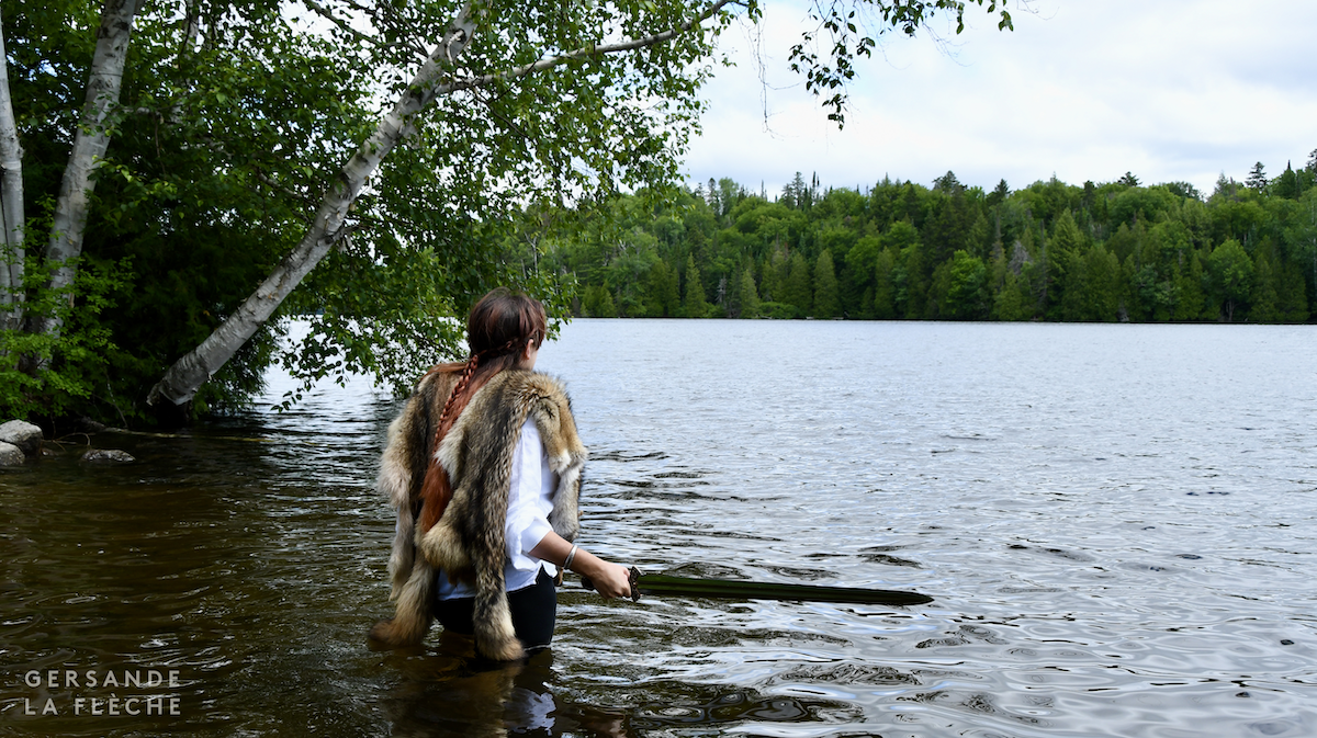 A few photos of me and my sword, in a lake