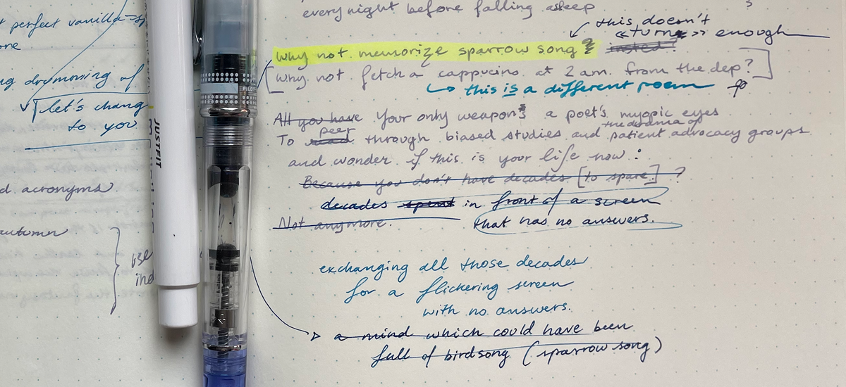 Craft notes đ: why not memorize sparrow-song?